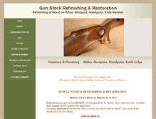 Tablet Screenshot of finegunstockrefinishing.com